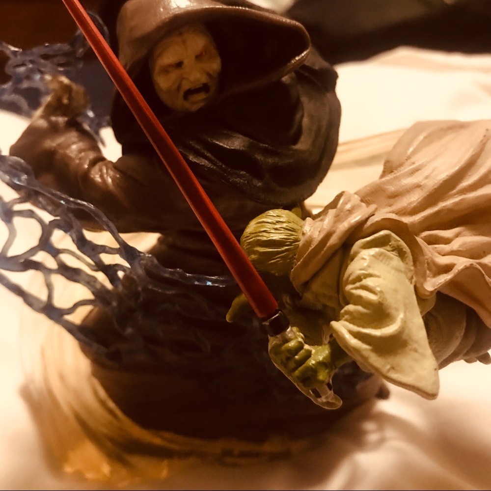 STAR WARS UNLEASHED JEDI MASTER YODA VS EMPEROR PALPATINE DARTH SIDIOUS ROTS